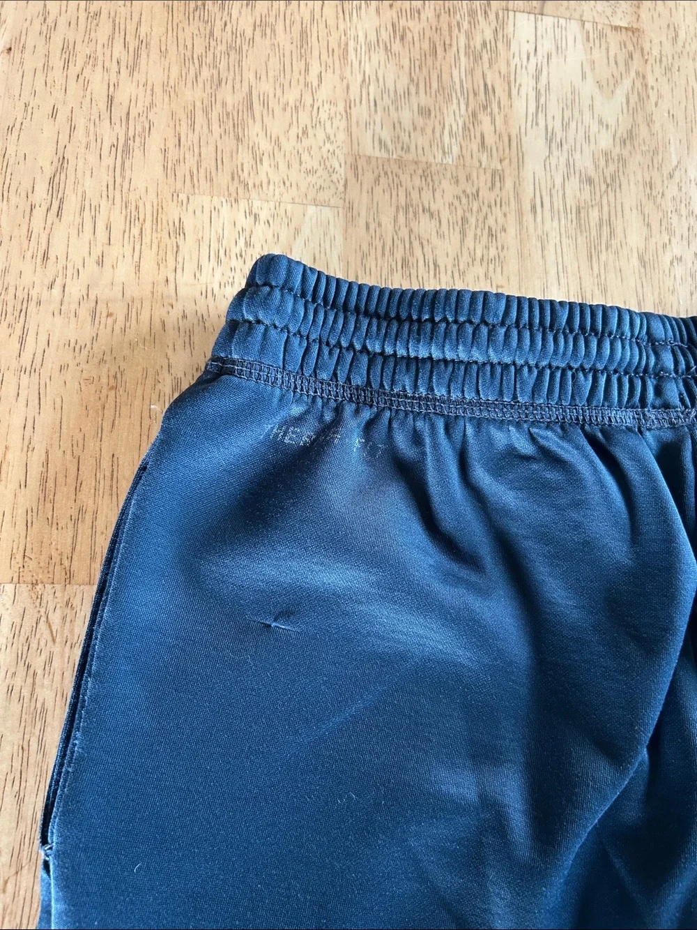 Nike Boys' Dark Navy Athletic Shorts with Teal Logo